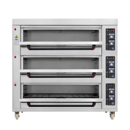 3 Deck 9 Trays Gas Deck Oven